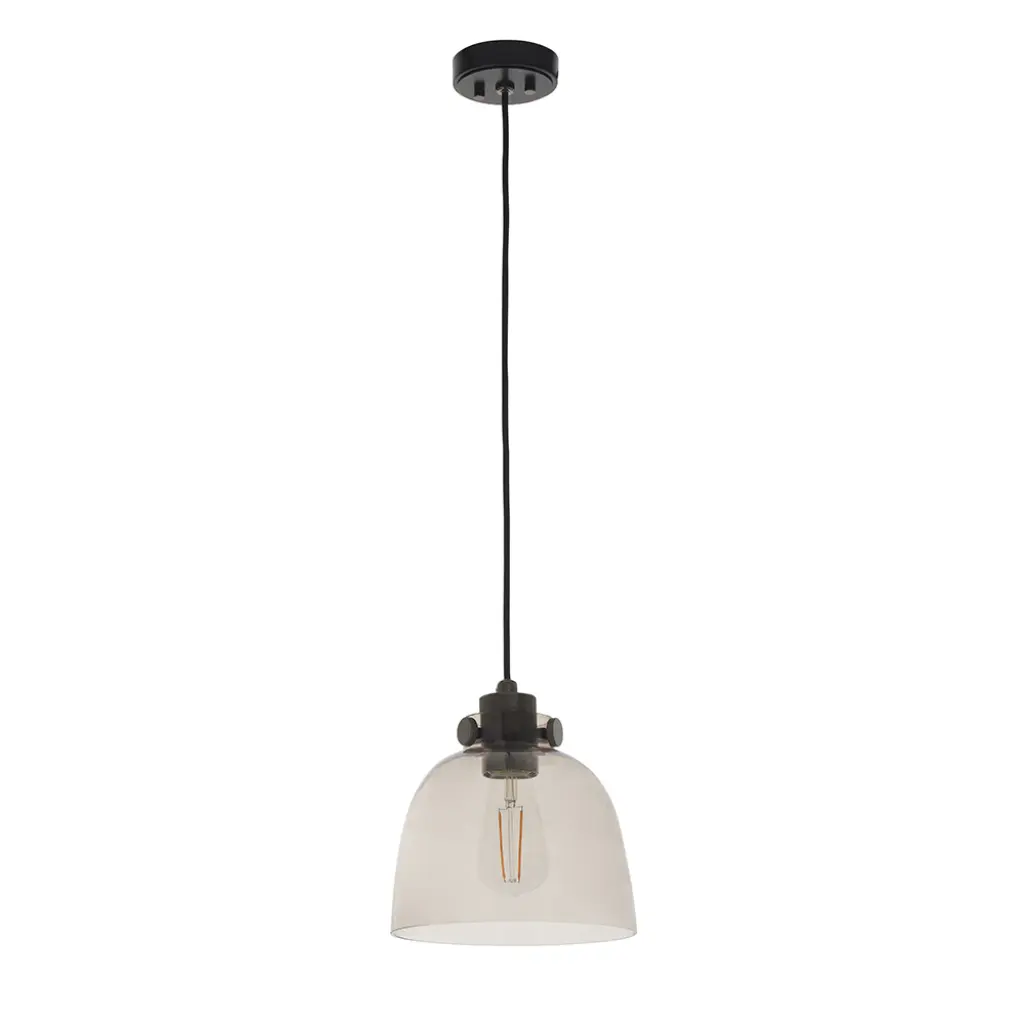 Urban Smoked Grey Tinted Glass Pendant