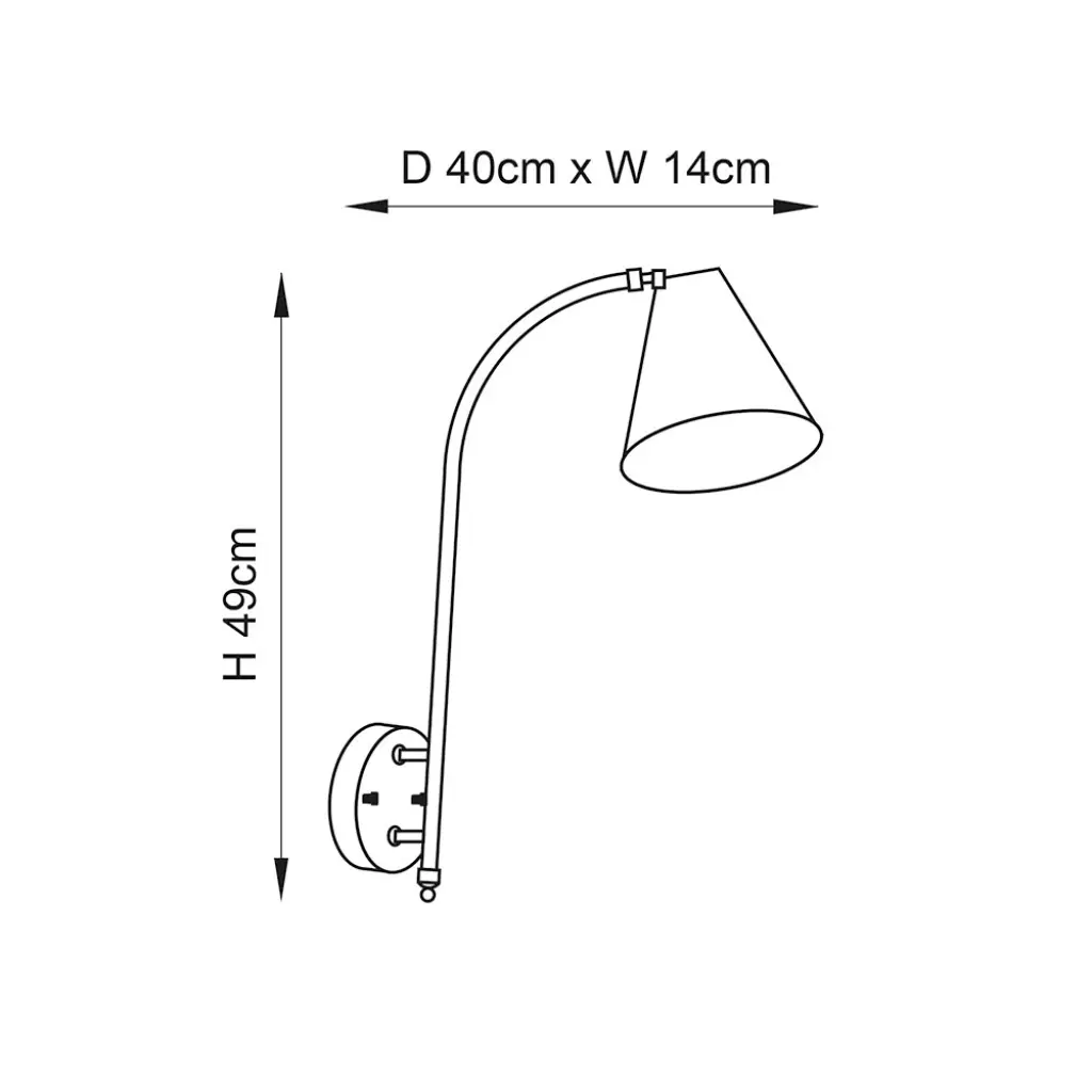 Radha Wall Light in Brass Finish