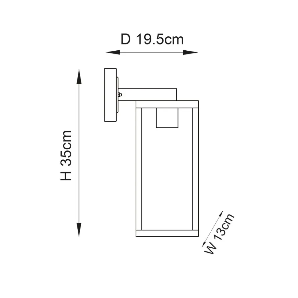 Hamden Outdoor Wall Lantern IP44