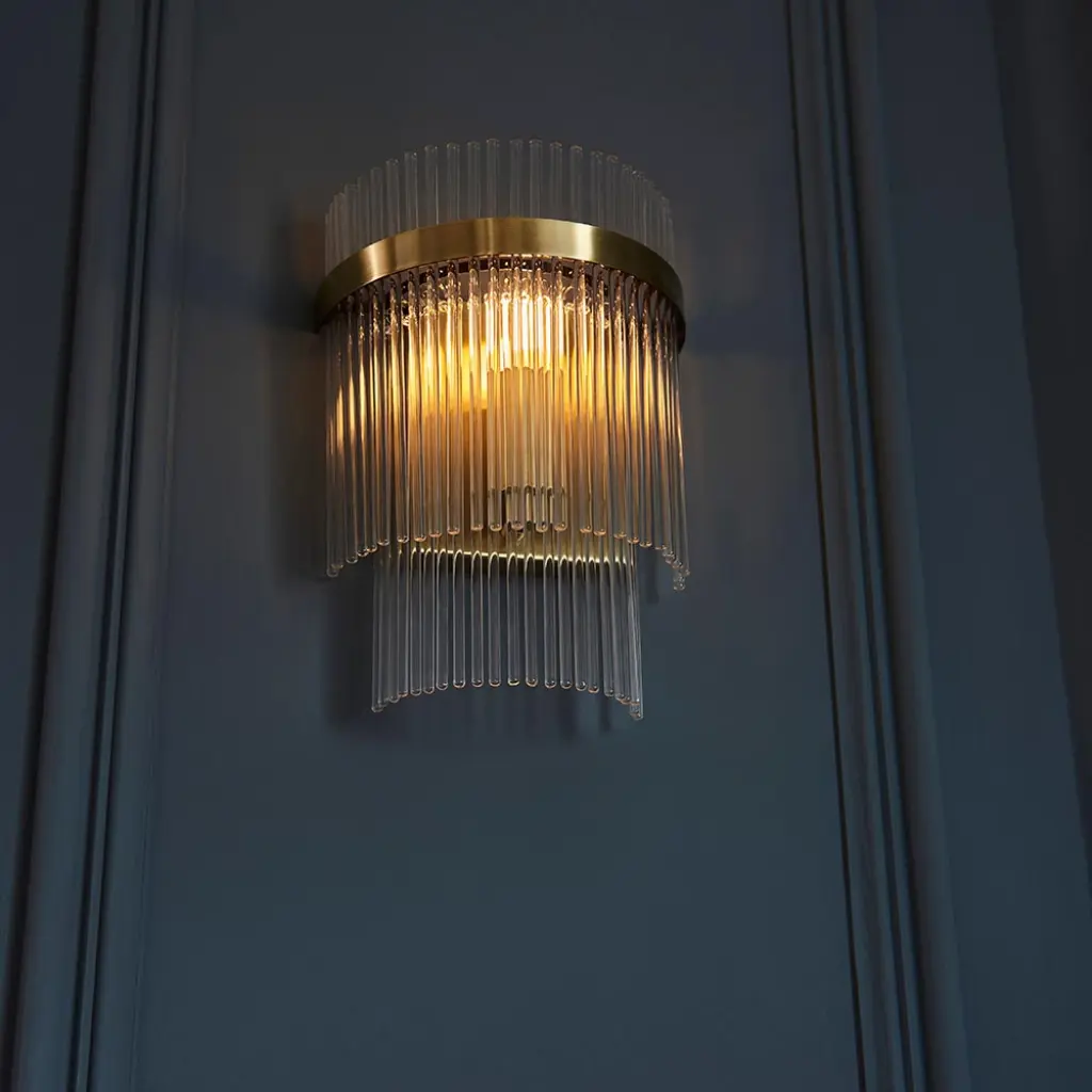 Marietta Antique Brass Wall Light