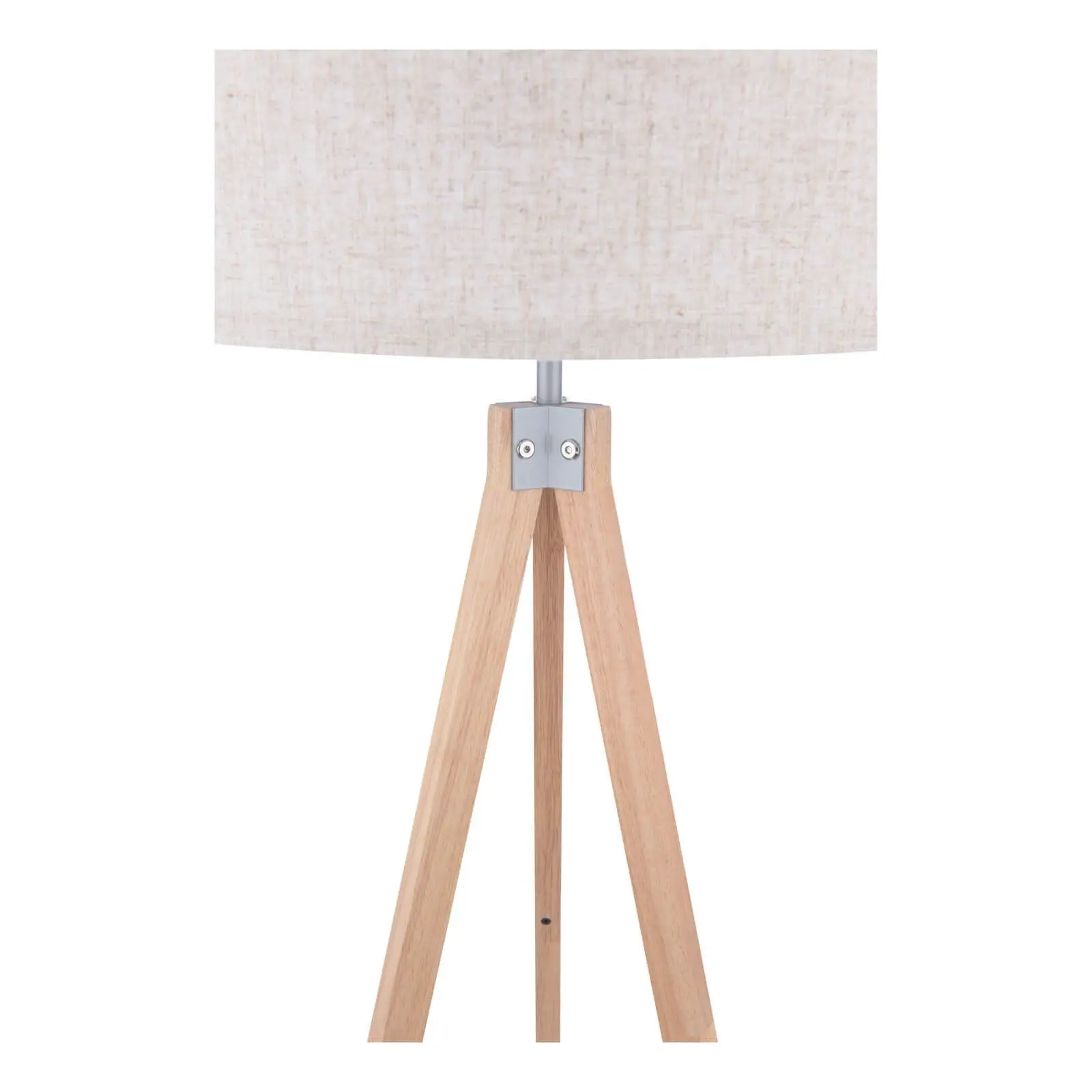 Armitage Light Wood Tripod Floor Lamp C/W Shade