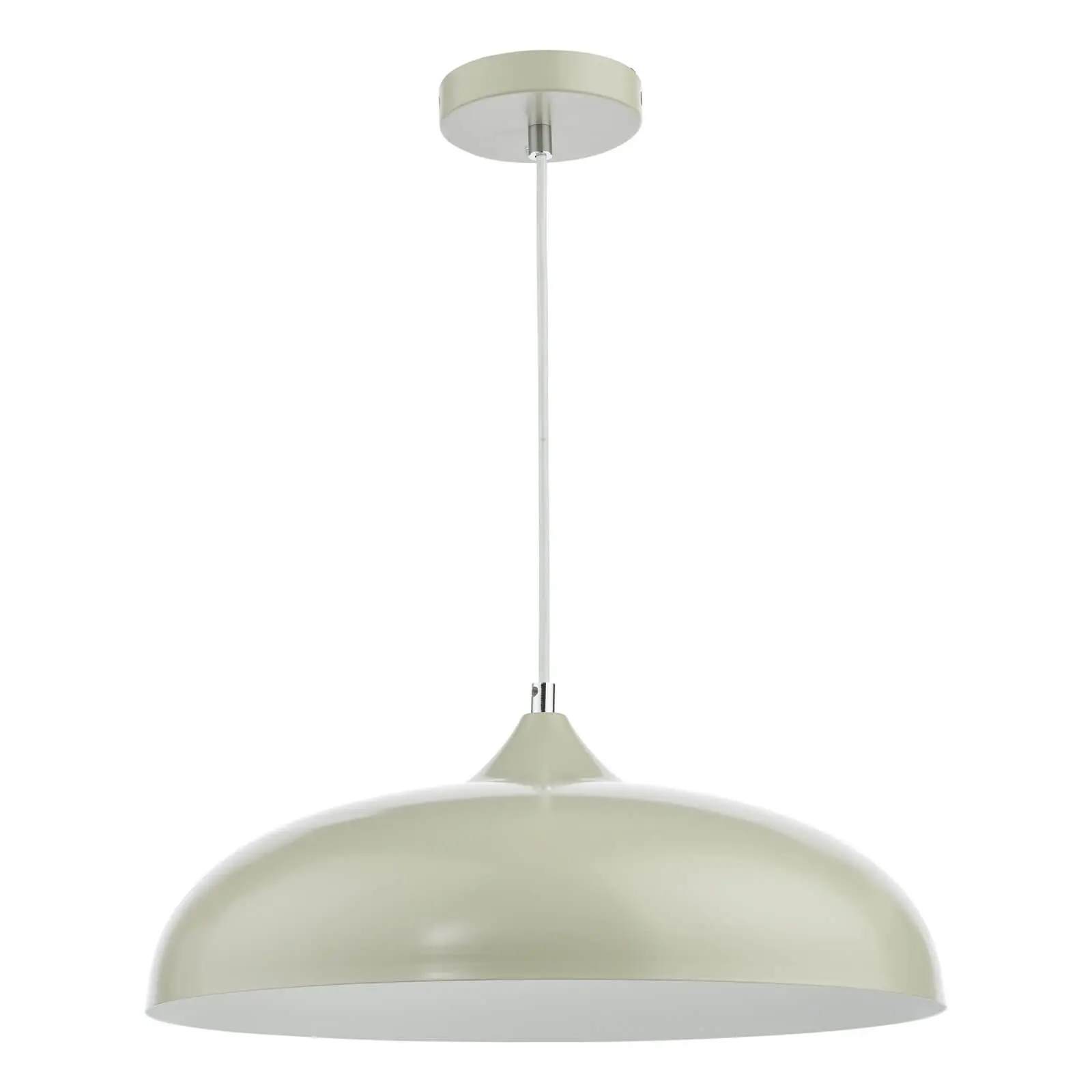 Kaelan 1lt Pendant Taupe & White