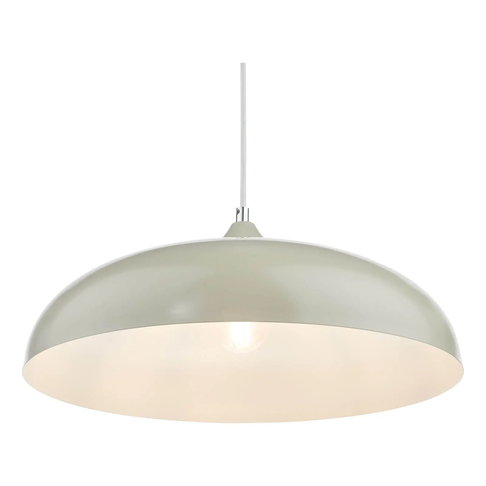Kaelan 1lt Pendant Taupe & White