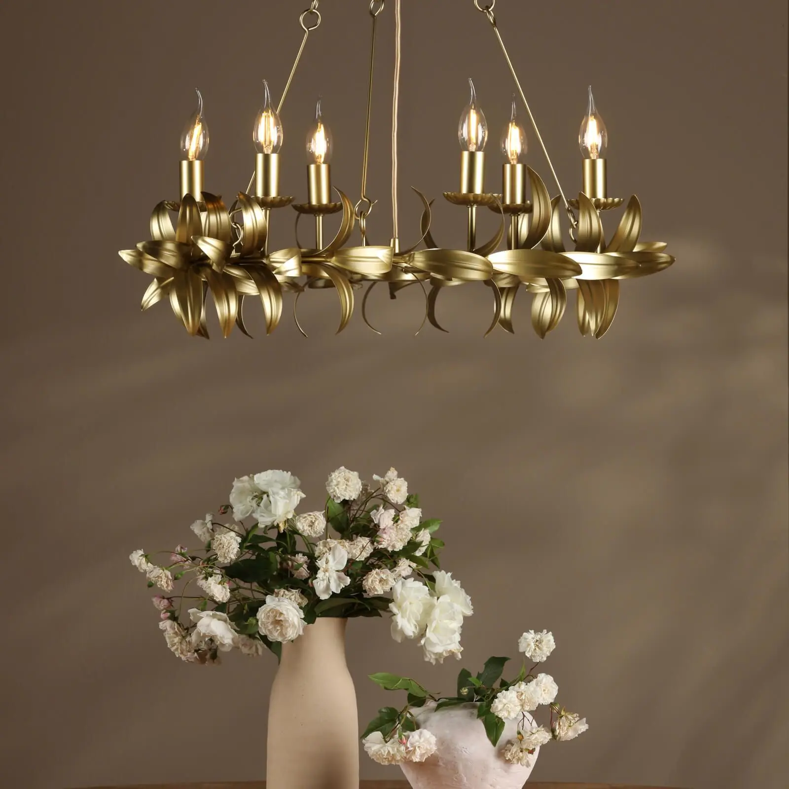 Nadria 6 Light Satin Gold Pendant