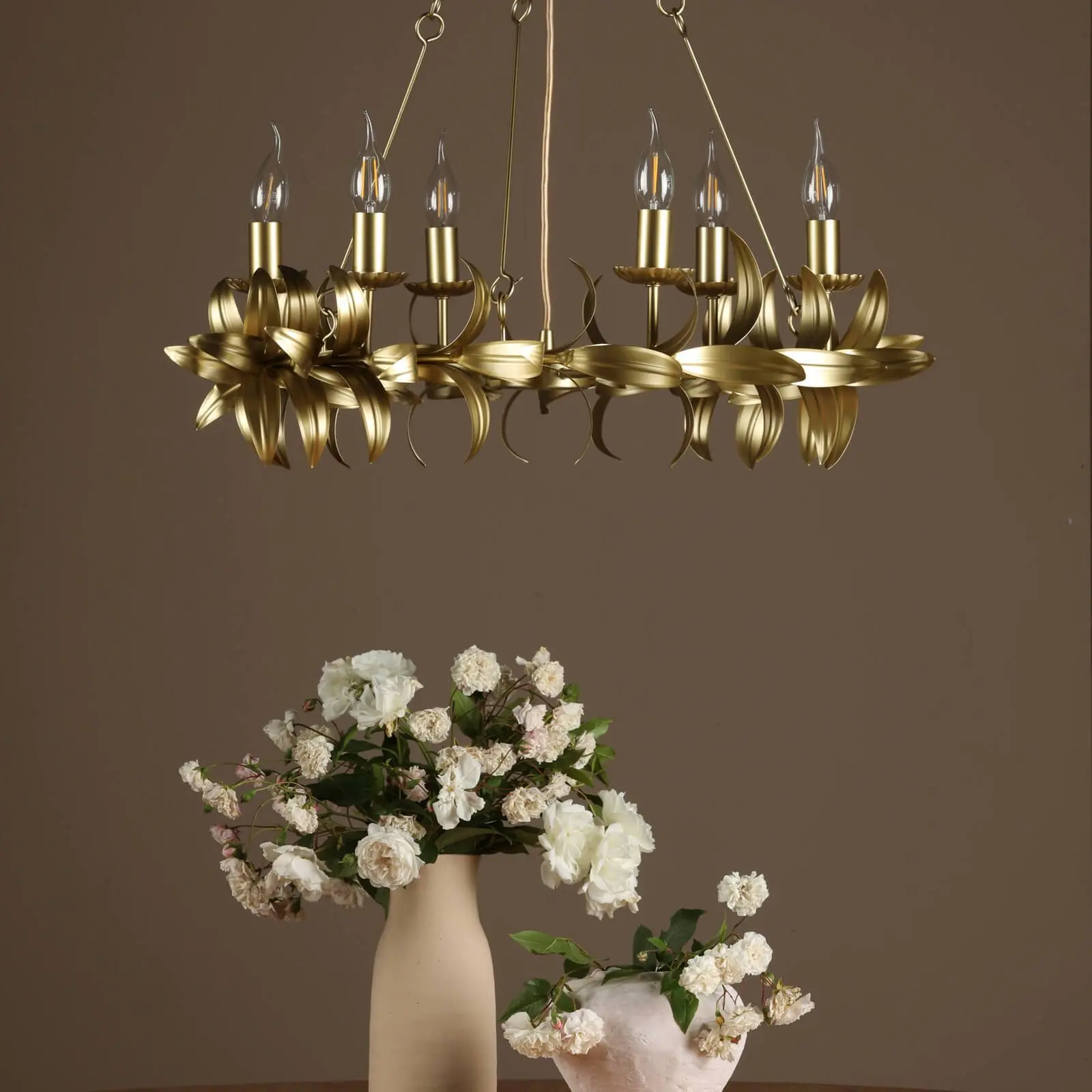Nadria 6 Light Satin Gold Pendant