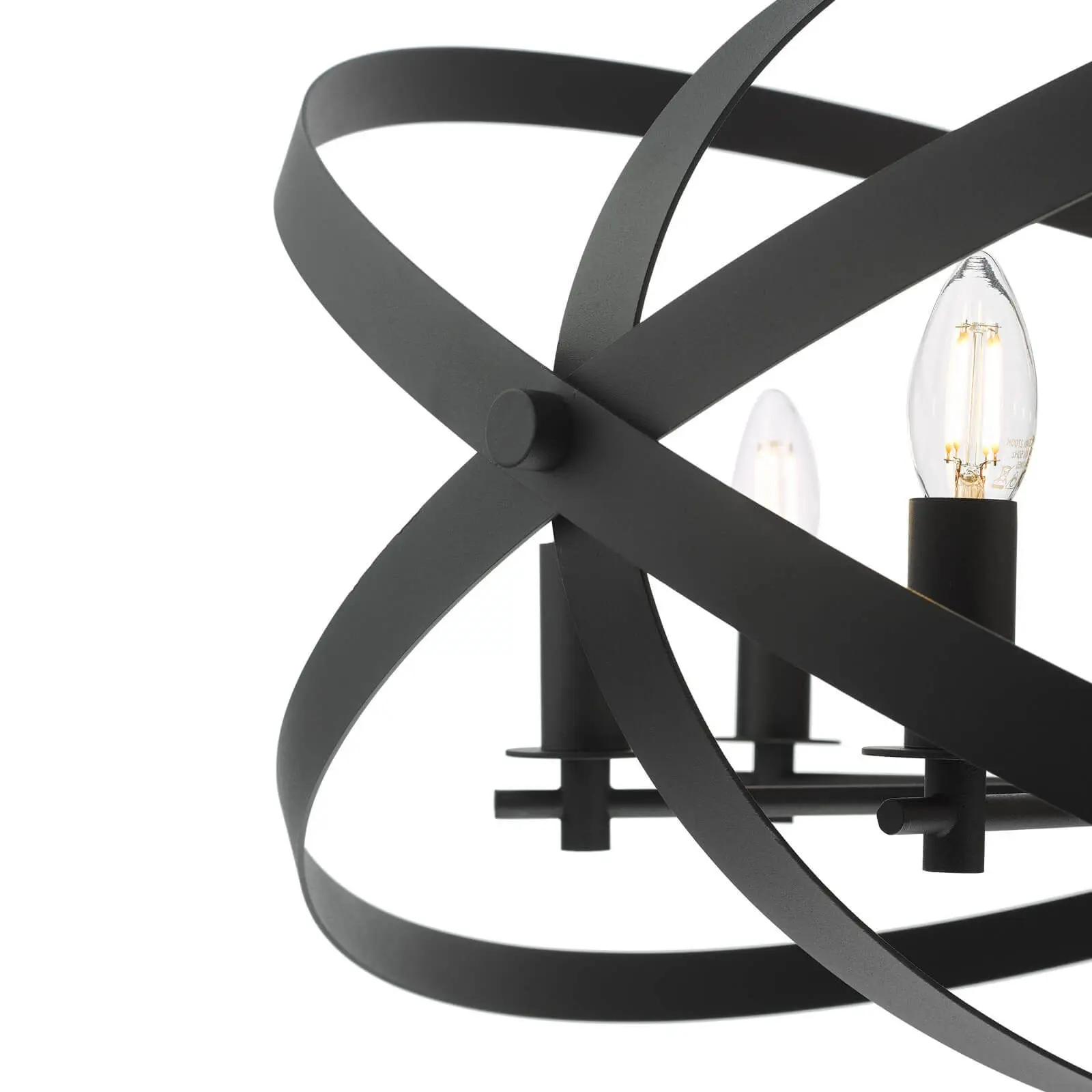 Nitya 8 Light Matt Black Pendant