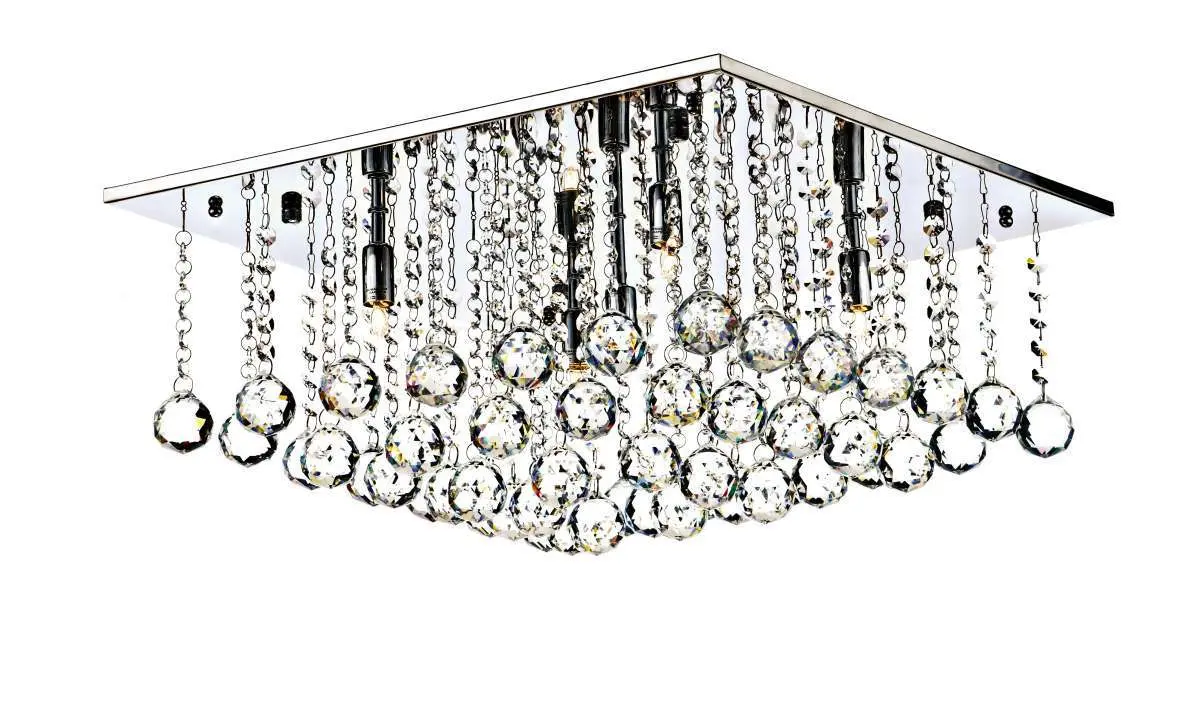 Abacus 5 Light Polished Chrome Flush Fitting