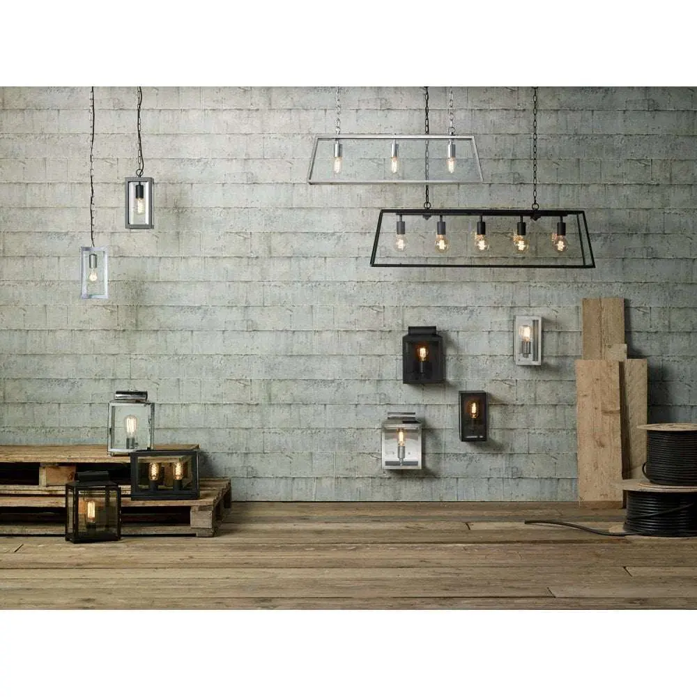 Academy 3-Light Stainless Steel Pendant