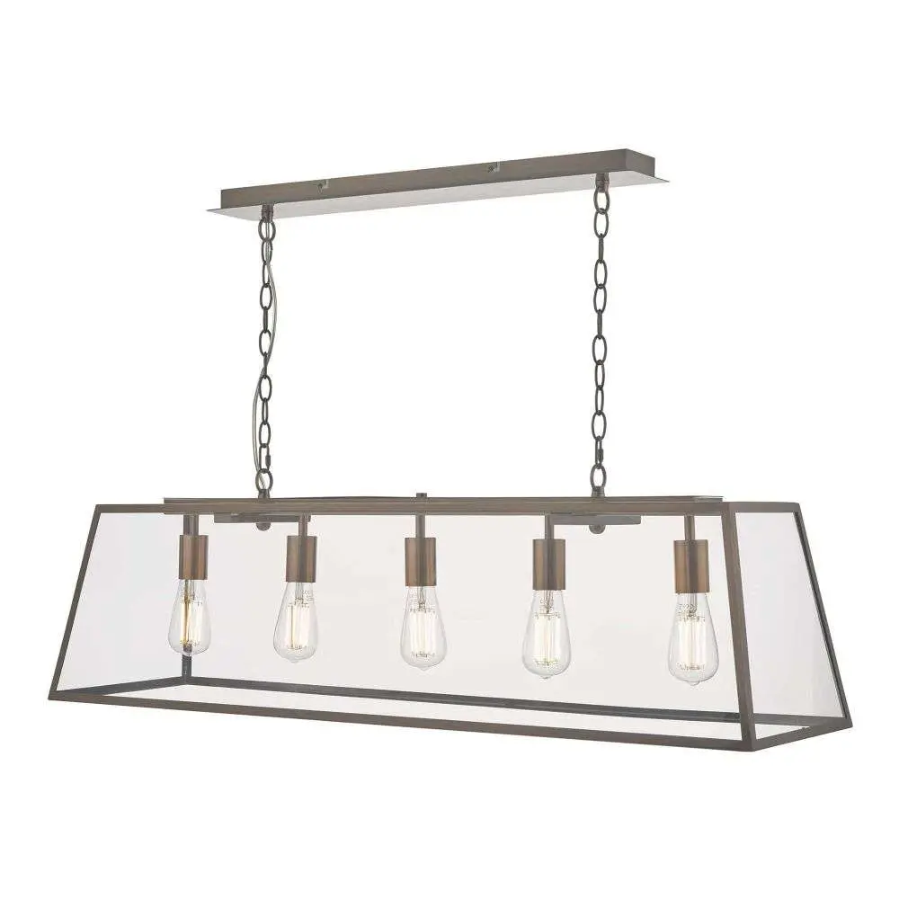 Academy 5 Light Pendant Antique Copper