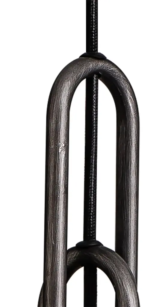 Meel 3 Light Aged Pewter Bar Pendant