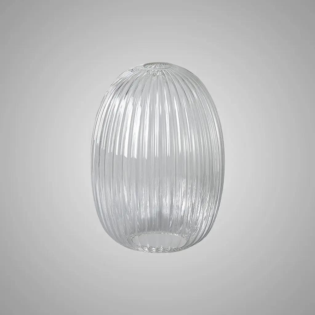 Meel 20cm Almond Clear Glass Shade