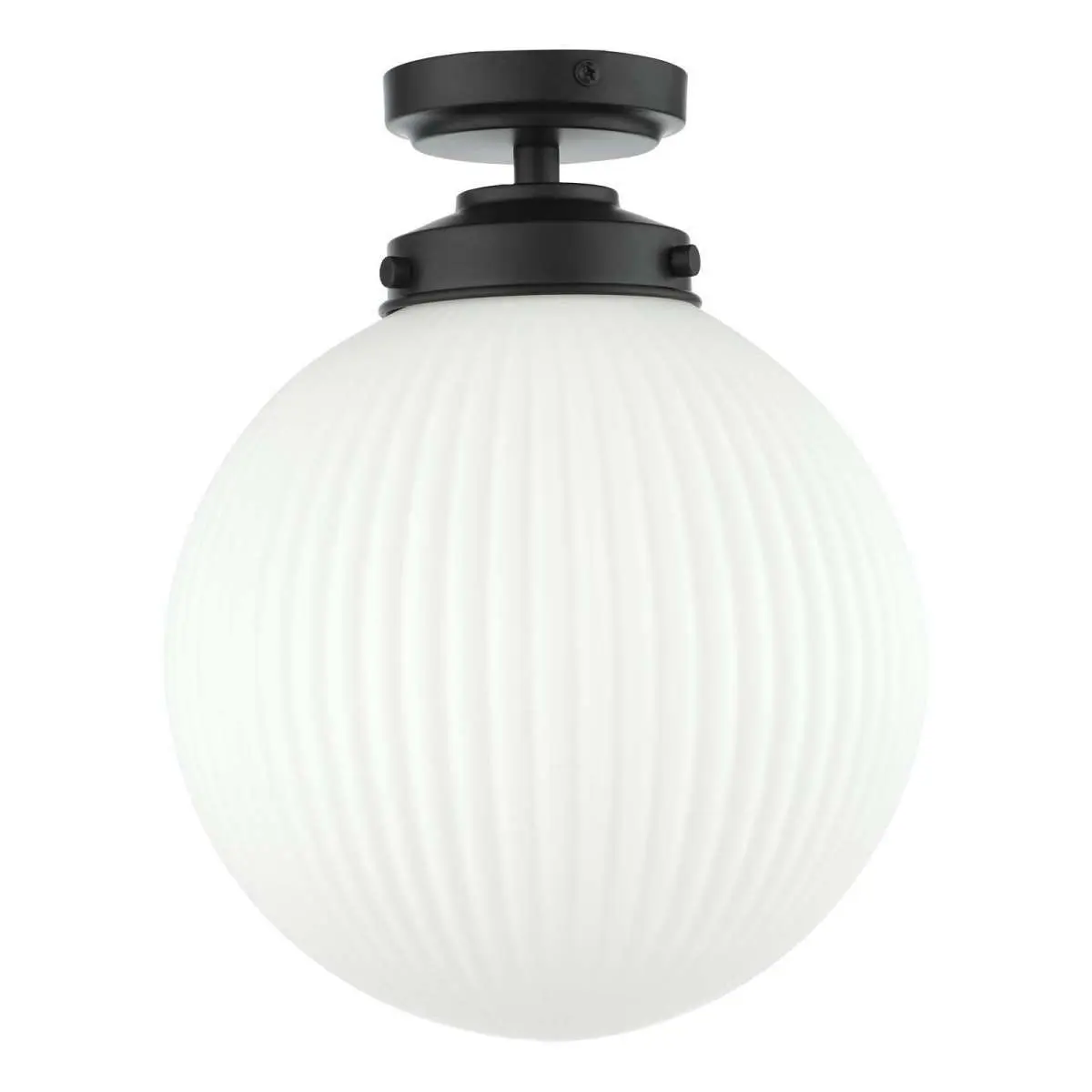 Alrik Bathroom Flush Fitting Matt Black IP44
