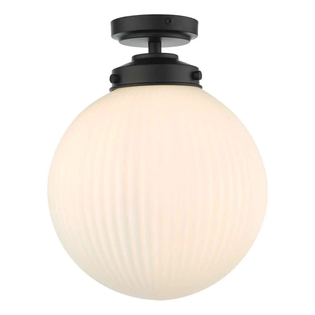 Alrik Bathroom Flush Fitting Matt Black IP44