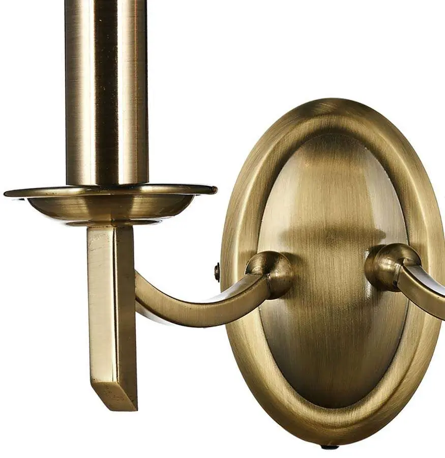Ambassador Double Wall Bracket Antique Brass