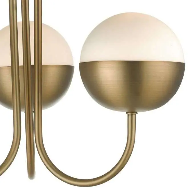 Andre 3lt Semi Flush Aged Brass