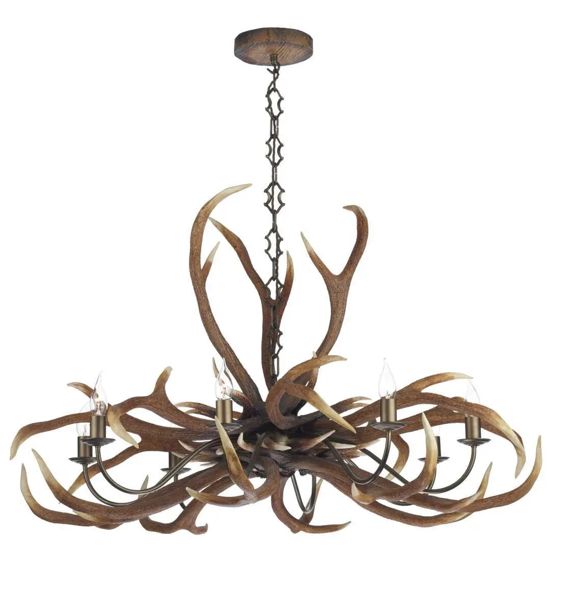 Antler Emperor 8 Light Highland Rustic Fitting
