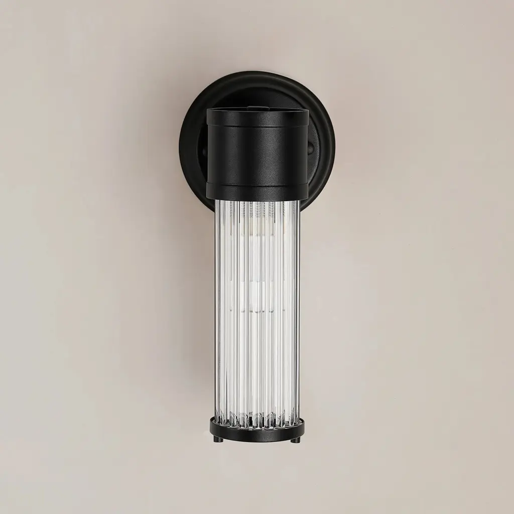 Appeal Single Wall Light in Satin Black IP44
