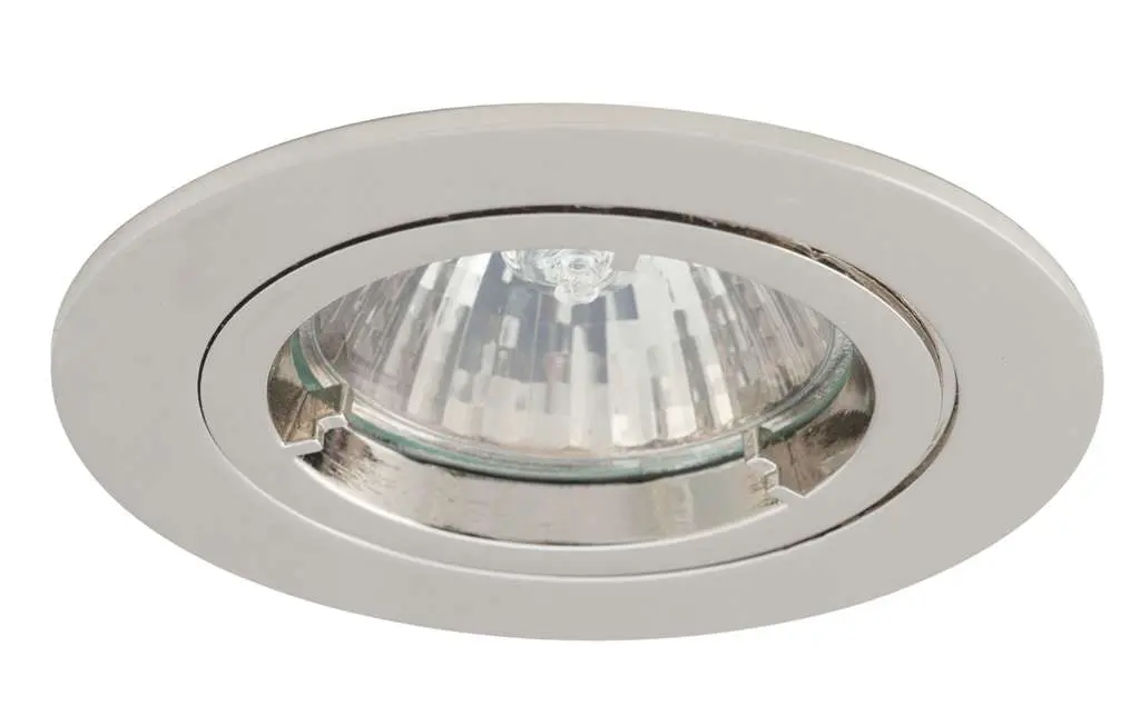 Chrome finish die-cast aluminium recessed fitting