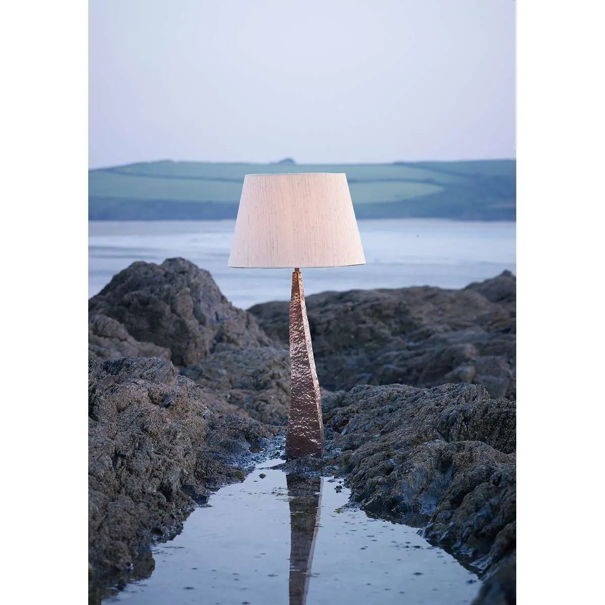 Aztec Table Lamp Copper Base Only