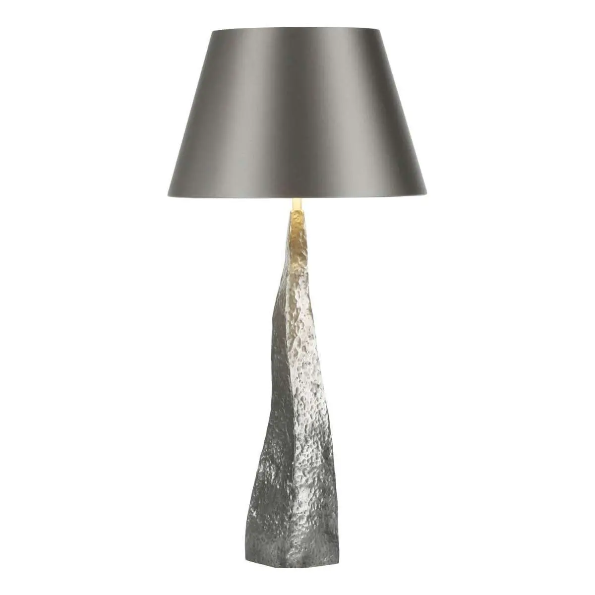 Aztec Table Lamp Pewter Base Only
