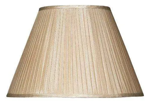 Bertha Taupe Pleated Faux Silk Shade