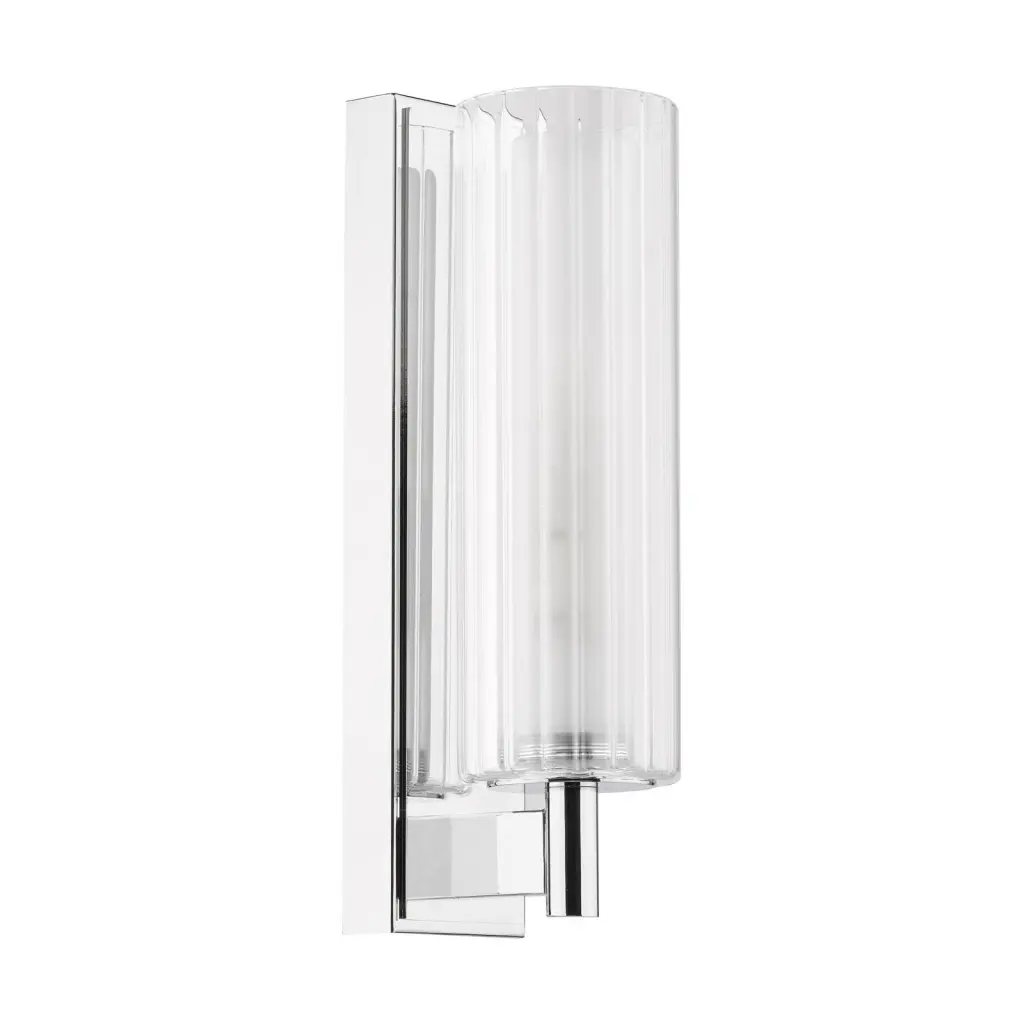Bevin Polished Chrome Bathroom Wall Light IP44