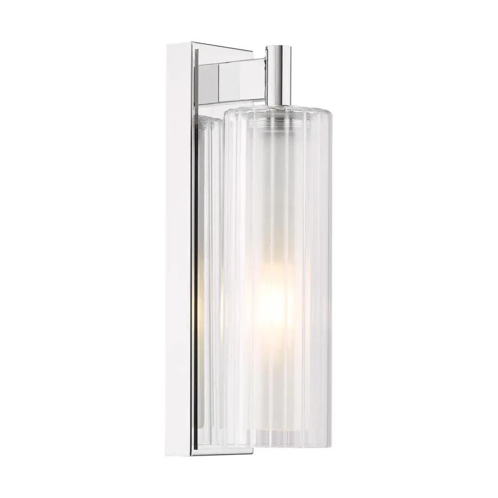 Bevin Polished Chrome Bathroom Wall Light IP44