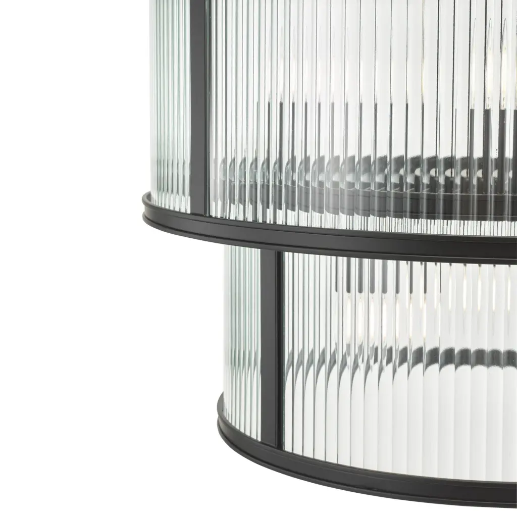 Bianka 6 Light Pendant in Matt Black
