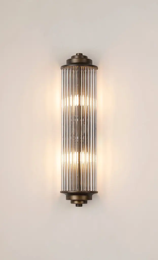 Appeal Small Flush Wall Light in Bronze IP44