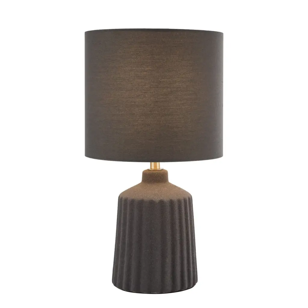 Chloris Small Grey Table Lamp C/W Shade