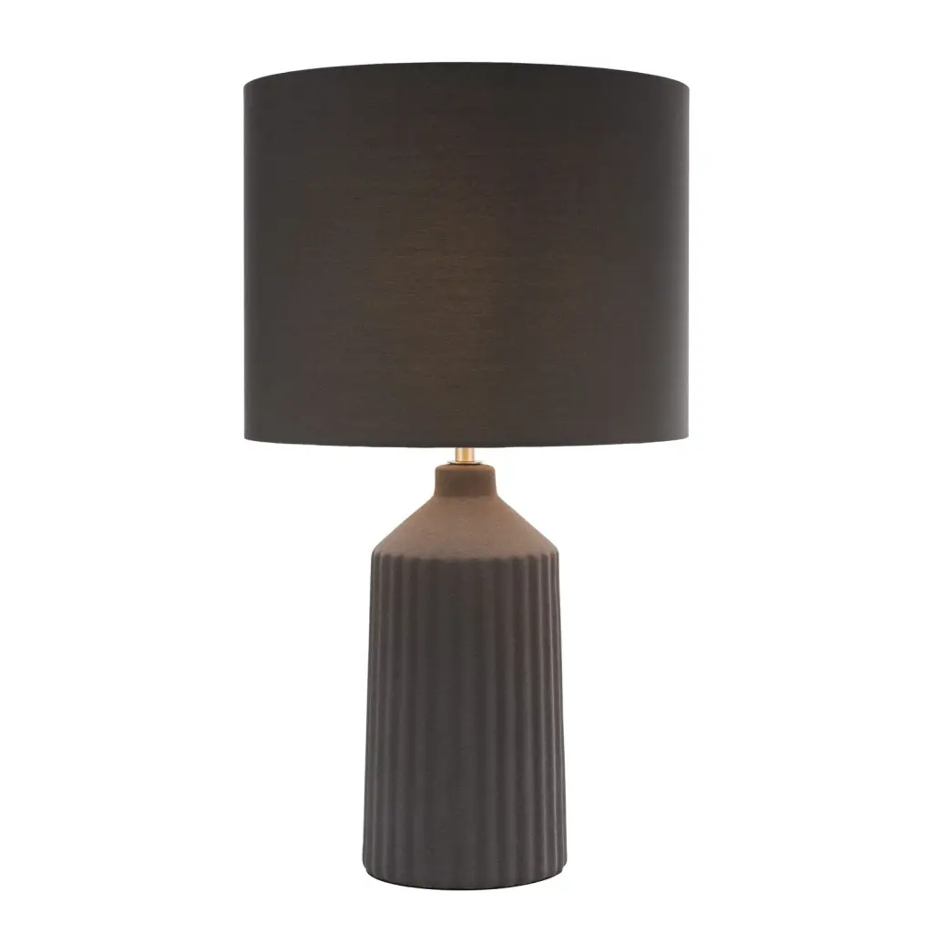 Chloris Large Grey Table Lamp C/W Shade