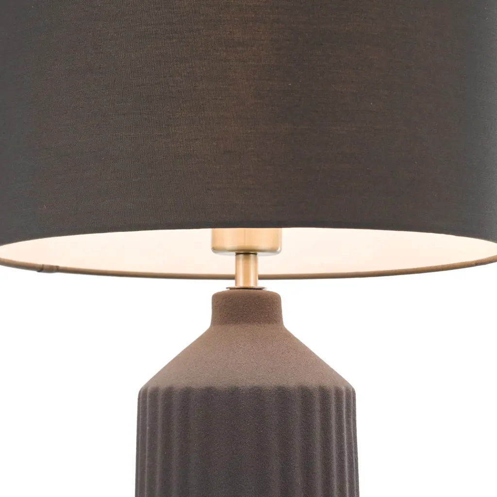 Chloris Large Grey Table Lamp C/W Shade