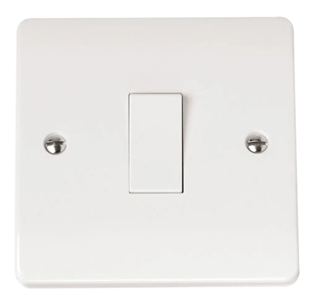 White 1Gang 2 Way Switch