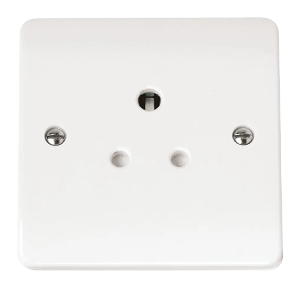 White Round Pin Socket