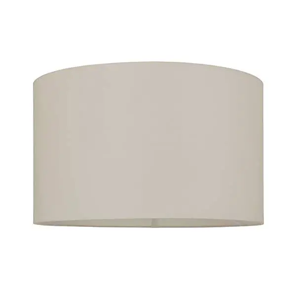 Cylinder Shade 400mm in Taupe Cotton Fabric