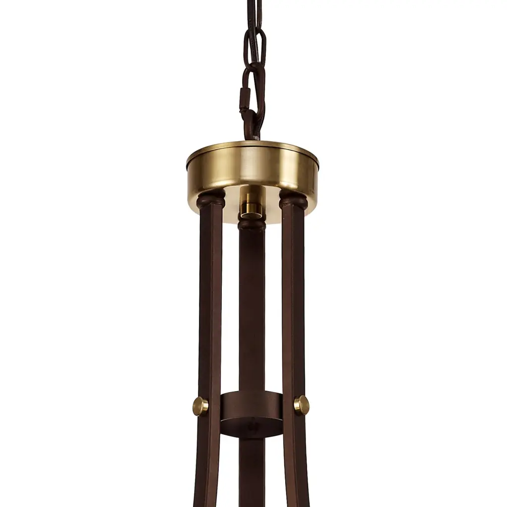Derryclare 3 Light Brown & Bronze Pendant