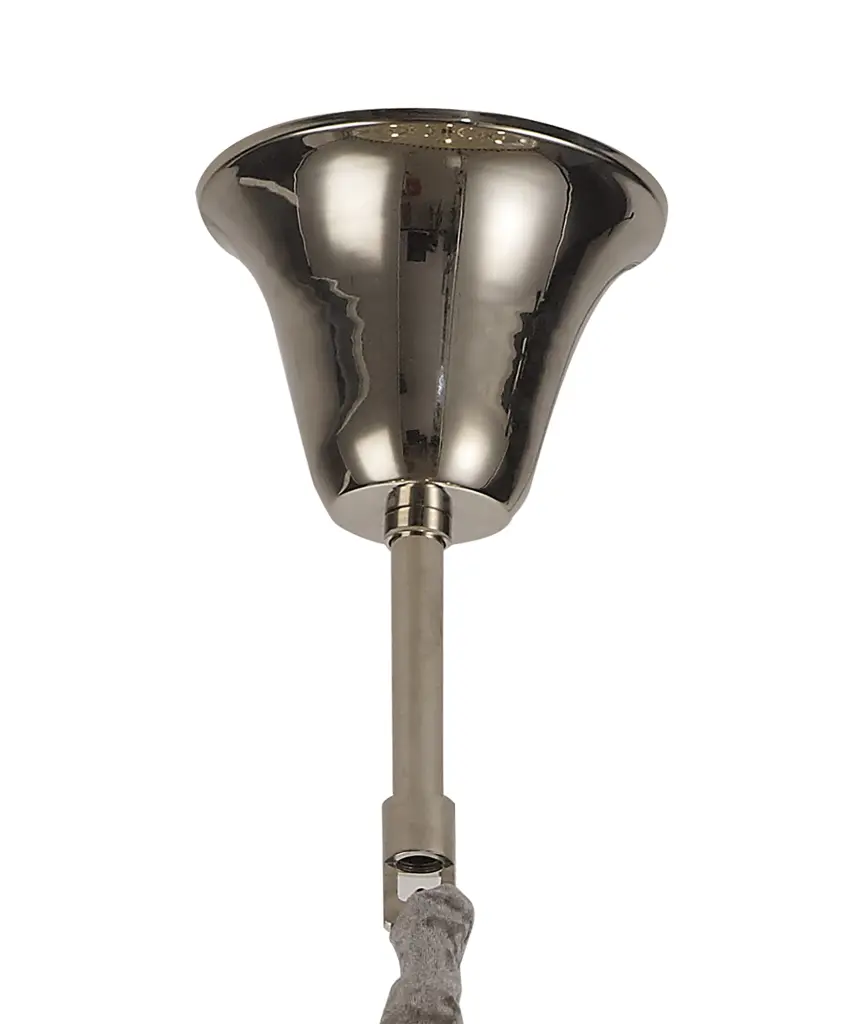 Donard Polished Nickel 19 Light Tiered Chandelier with Clear Glass