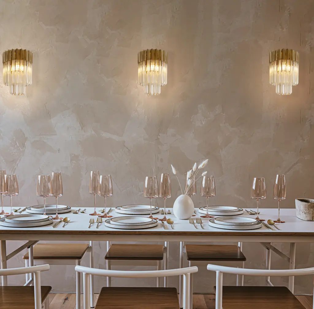 Donard Brass Wall Light with Clear Glass