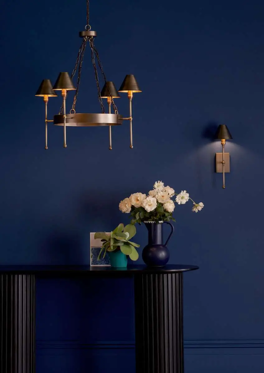 Durrell 4lt Solid Antique Brass Pendant