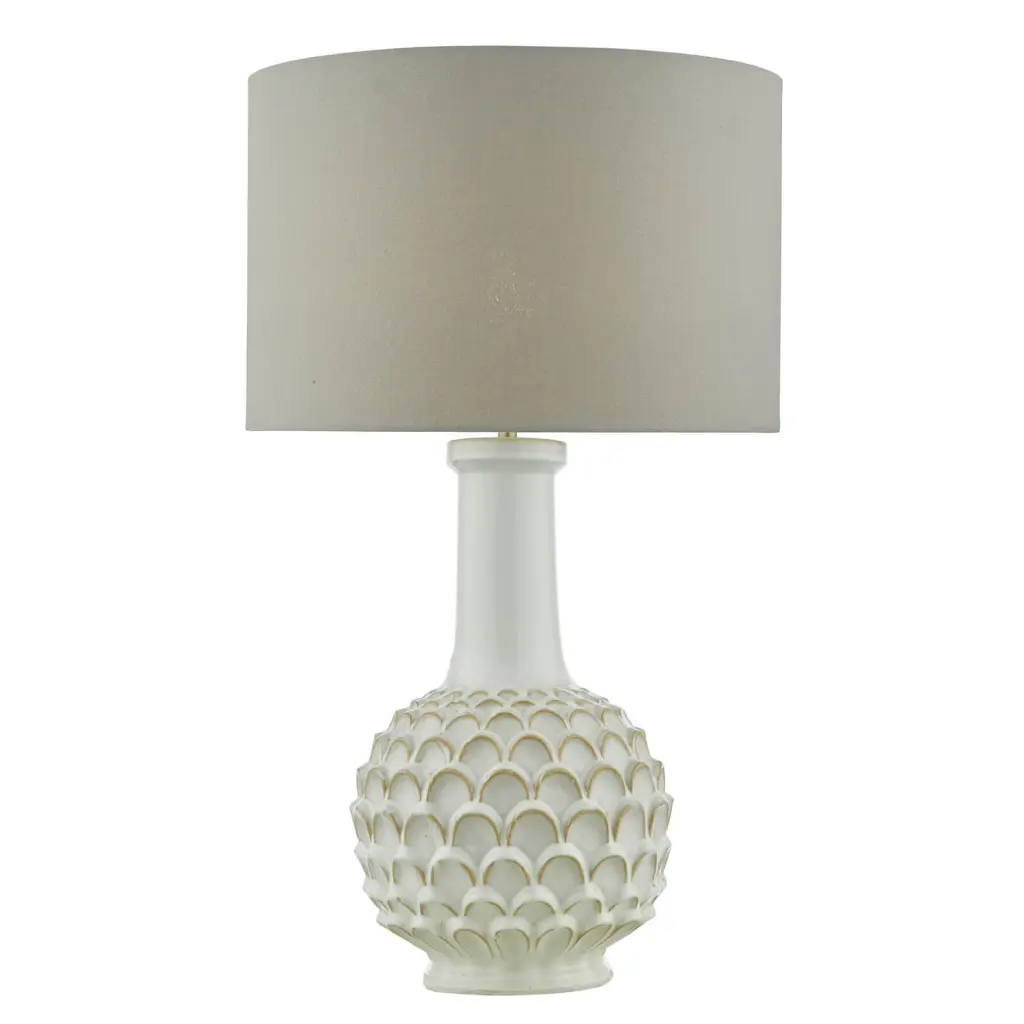 Edlyn White Reactive Glaze Table Lamp Base Only