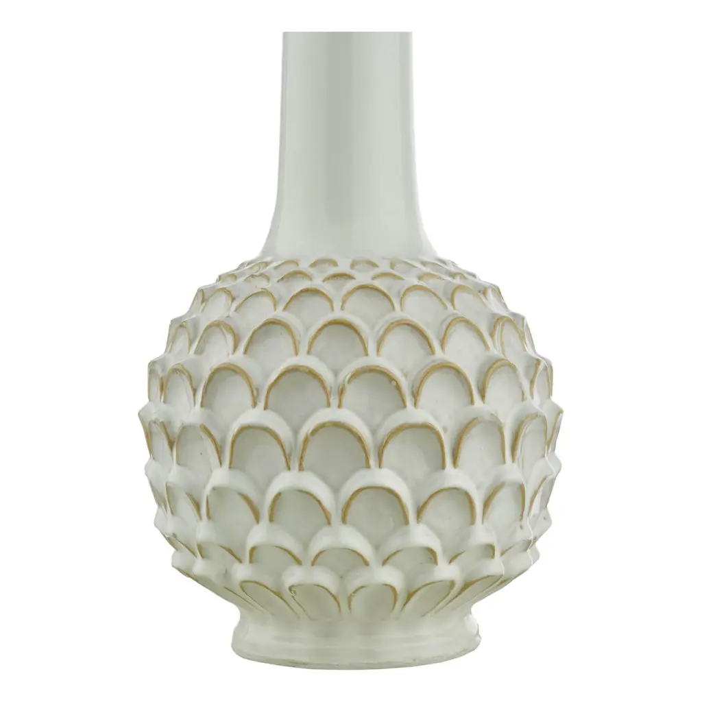 Edlyn White Reactive Glaze Table Lamp Base Only