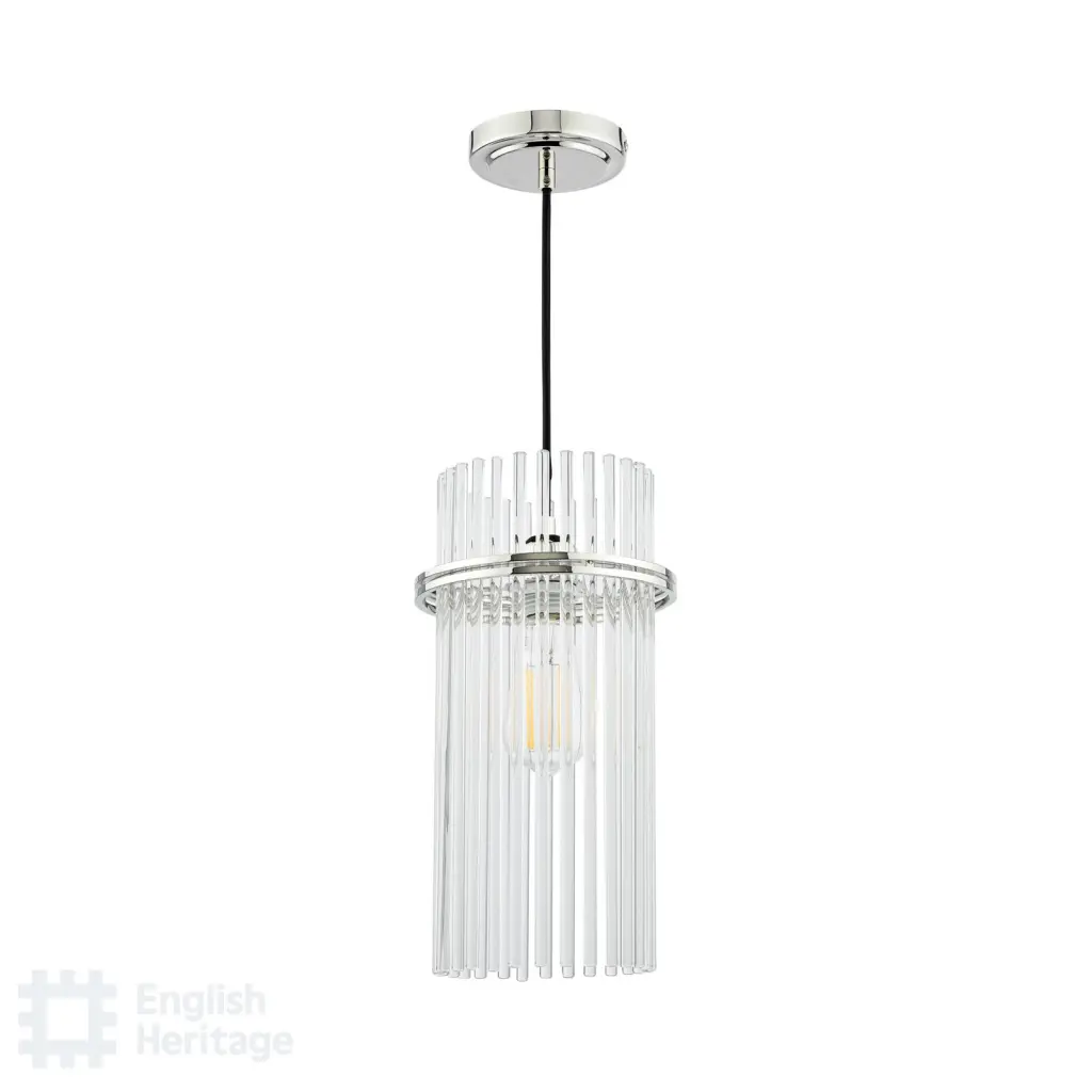 Eltham Polished Nickel Single Pendant