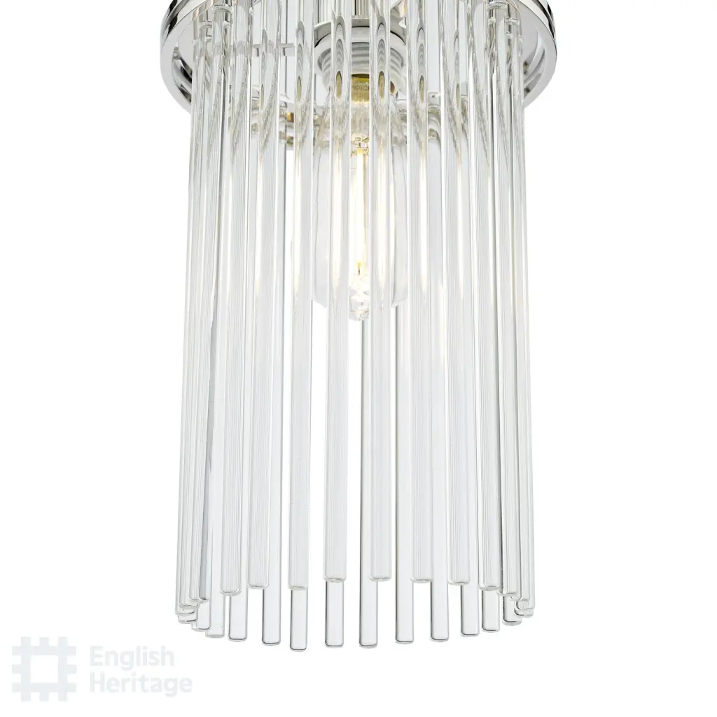 Eltham Polished Nickel Single Pendant