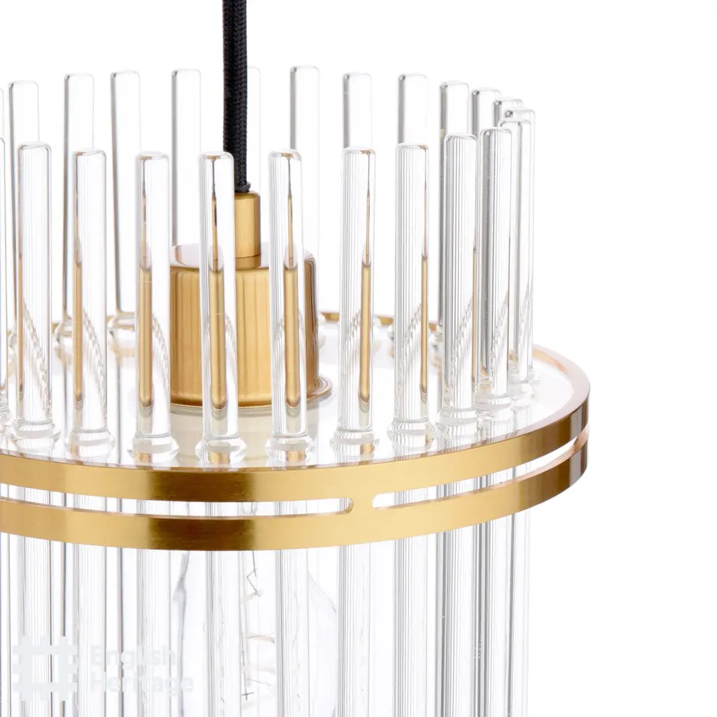 Eltham Antique Gold 3 Light Bar Pendant