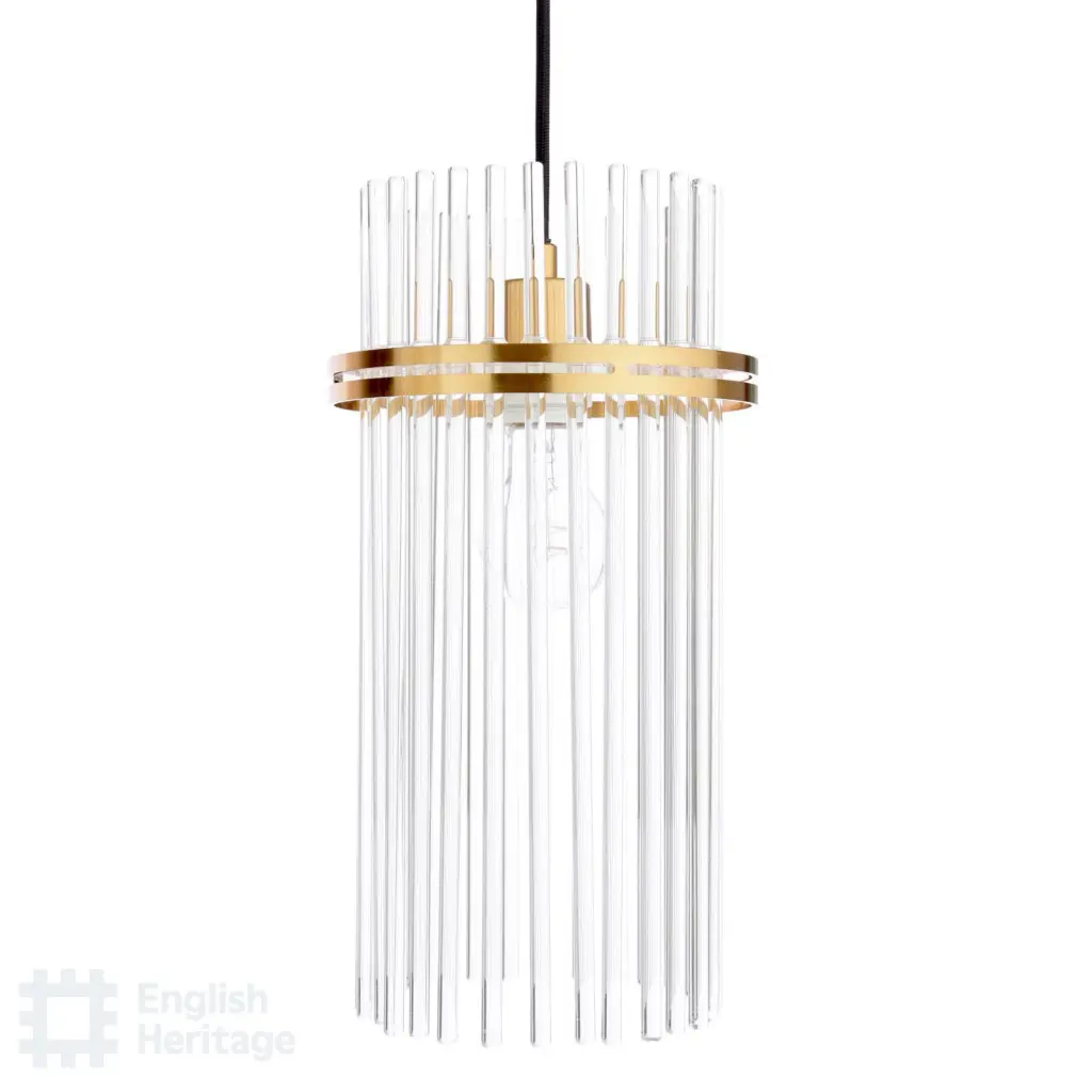 Eltham Antique Gold 3 Light Bar Pendant