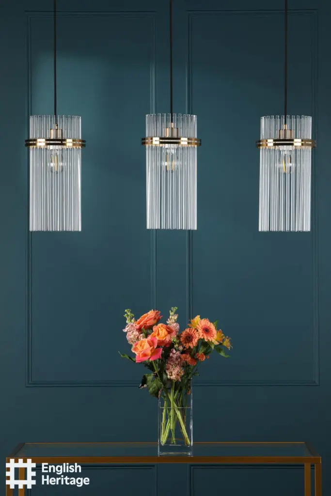 Eltham Antique Gold 3 Light Bar Pendant