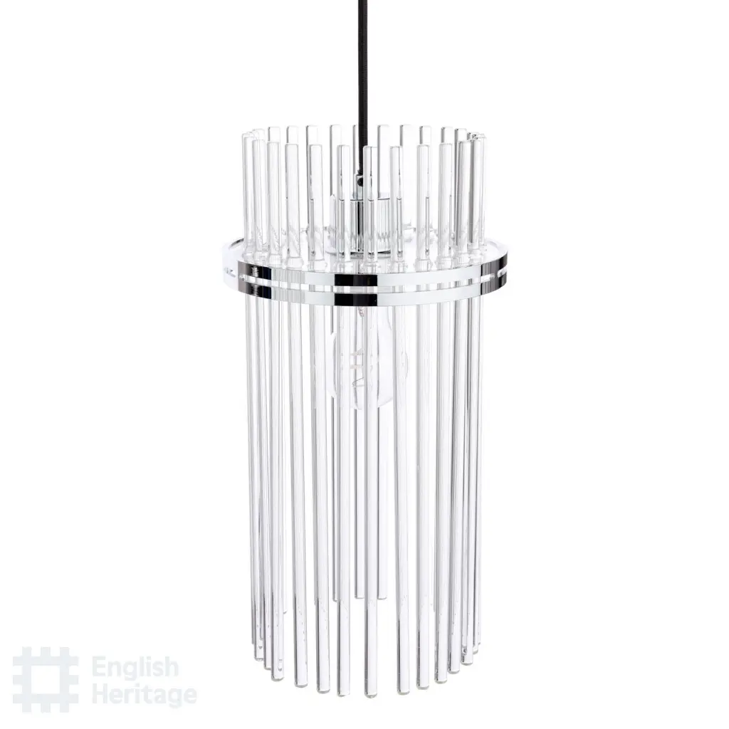 Eltham Polished Nickel 3 Light Bar Pendant