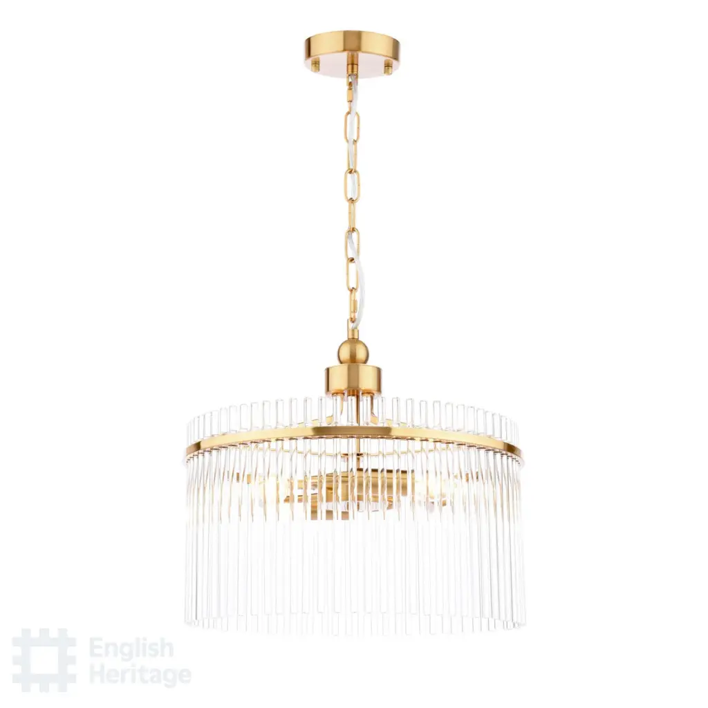 Eltham 4 Light Antique Gold Pendant