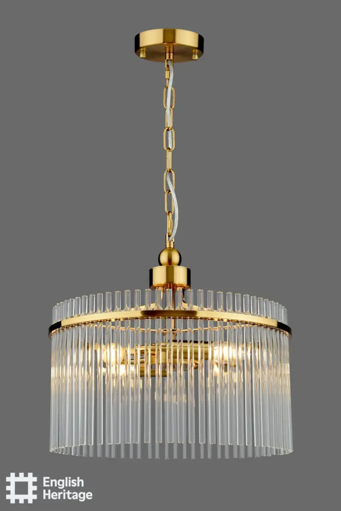 Eltham 4 Light Antique Gold Pendant