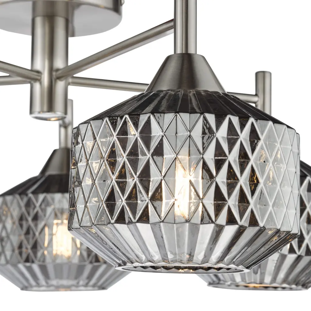 Fabrienne 5 Light Semi Flush Fitting